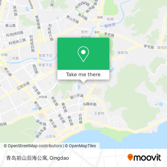 青岛前山后海公寓 map