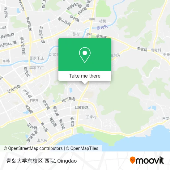 青岛大学东校区-西院 map