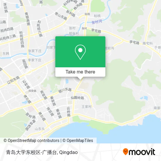 青岛大学东校区-广播台 map