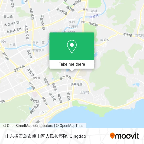 山东省青岛市崂山区人民检察院 map