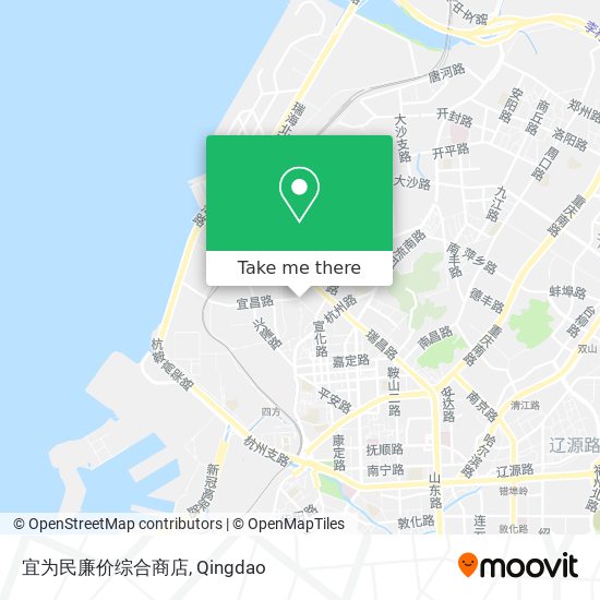宜为民廉价综合商店 map