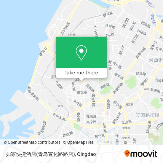 如家快捷酒店(青岛宣化路路店) map