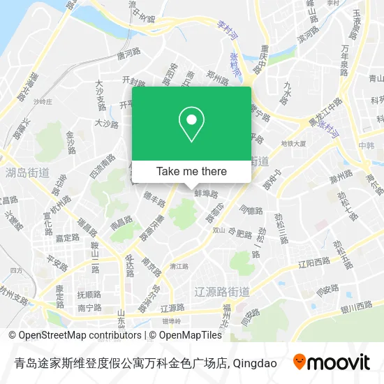 青岛途家斯维登度假公寓万科金色广场店 map
