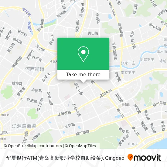 华夏银行ATM(青岛高新职业学校自助设备) map