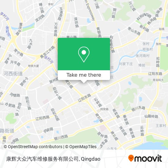 康辉大众汽车维修服务有限公司 map