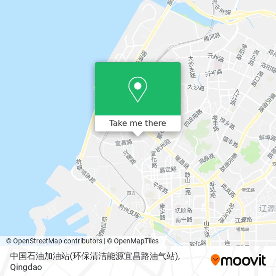 中国石油加油站(环保清洁能源宜昌路油气站) map