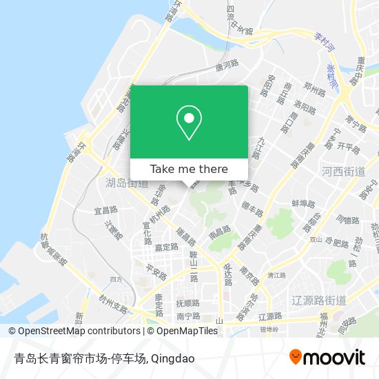 青岛长青窗帘市场-停车场 map