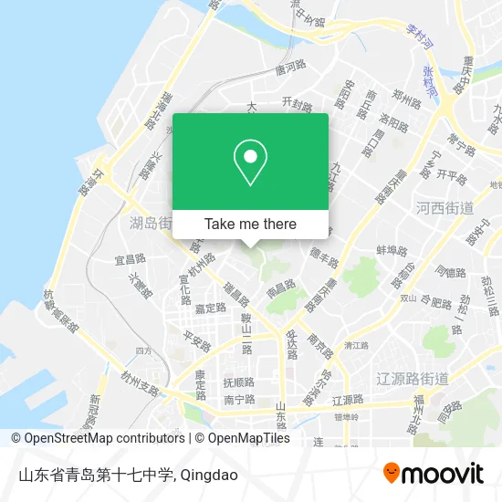 山东省青岛第十七中学 map
