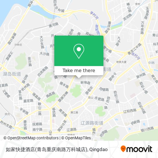 如家快捷酒店(青岛重庆南路万科城店) map