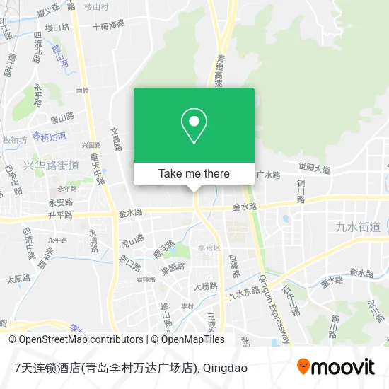7天连锁酒店(青岛李村万达广场店) map