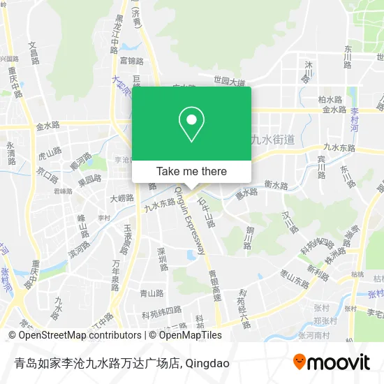 青岛如家李沧九水路万达广场店 map