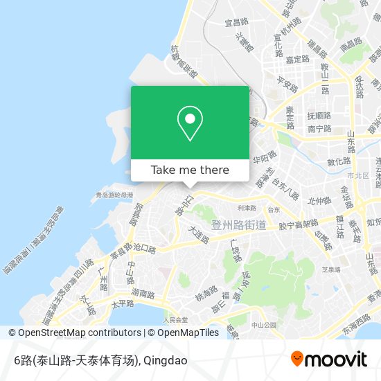 6路(泰山路-天泰体育场) map