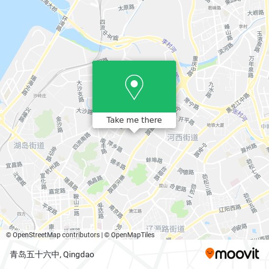 青岛五十六中 map