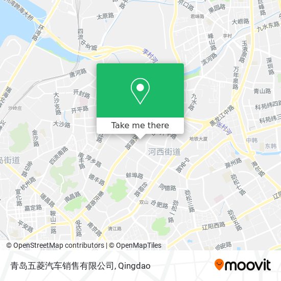 青岛五菱汽车销售有限公司 map