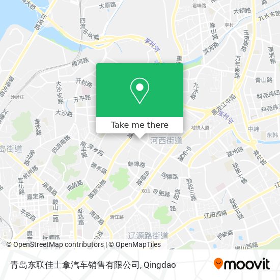 青岛东联佳士拿汽车销售有限公司 map