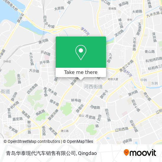 青岛华泰现代汽车销售有限公司 map