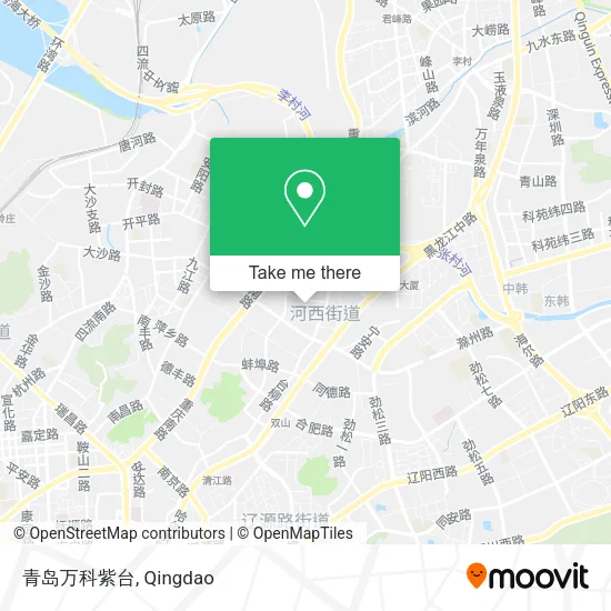 青岛万科紫台 map