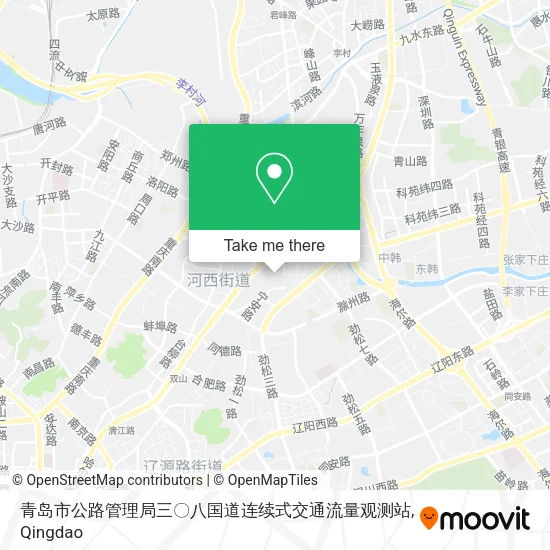 青岛市公路管理局三〇八国道连续式交通流量观测站 map