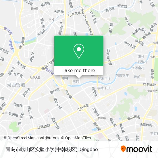 青岛市崂山区实验小学(中韩校区) map