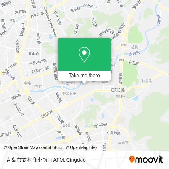青岛市农村商业银行ATM map