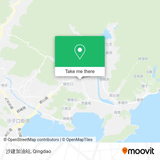 沙建加油站 map