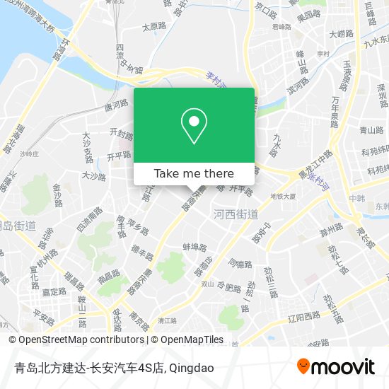 青岛北方建达-长安汽车4S店 map