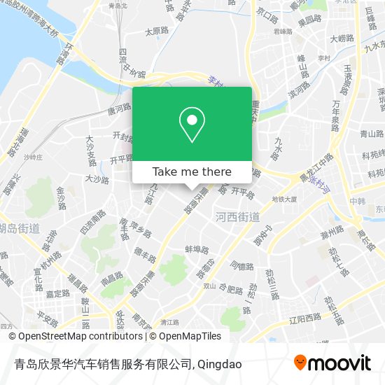 青岛欣景华汽车销售服务有限公司 map