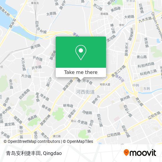 青岛安利捷丰田 map