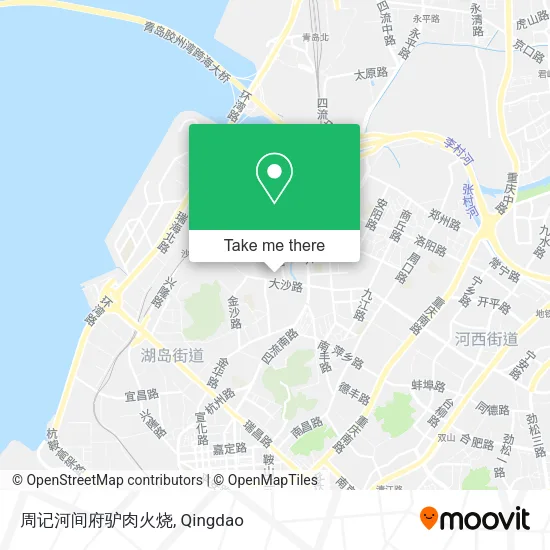 周记河间府驴肉火烧 map