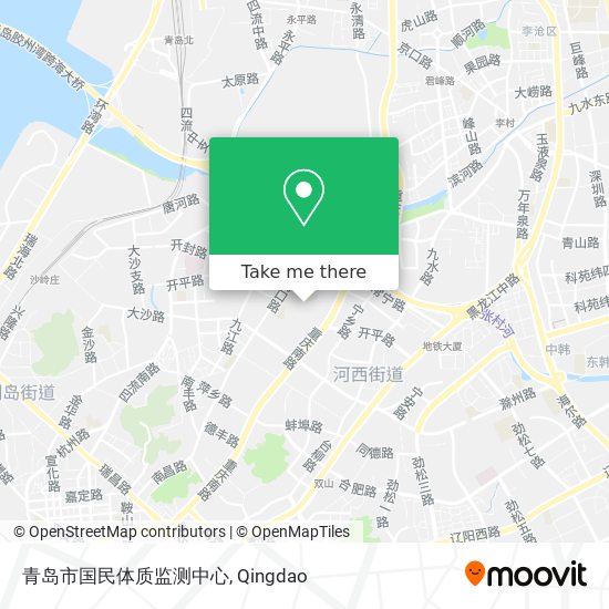 青岛市国民体质监测中心 map