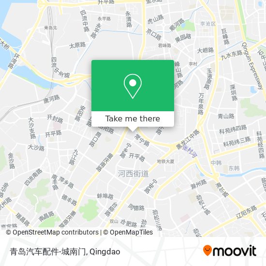 青岛汽车配件-城南门 map