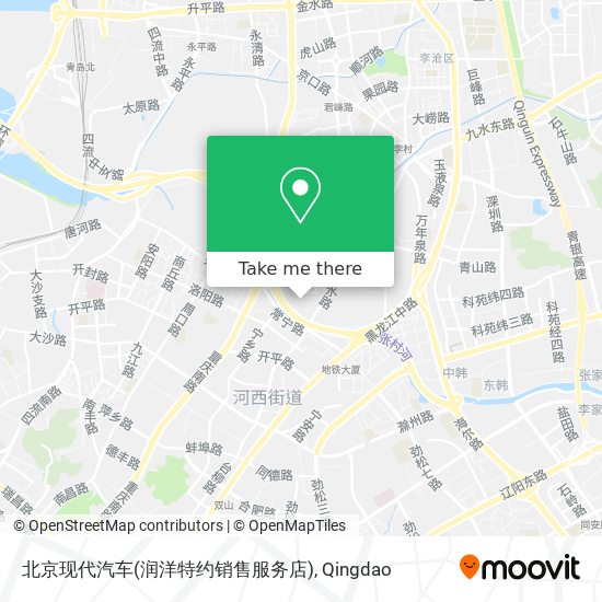 北京现代汽车(润洋特约销售服务店) map