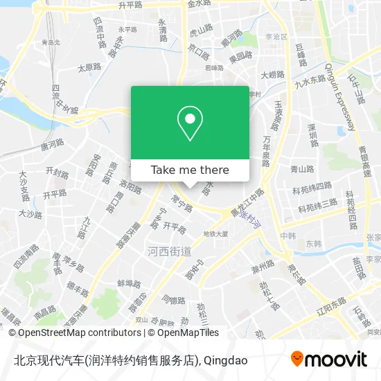 北京现代汽车(润洋特约销售服务店) map