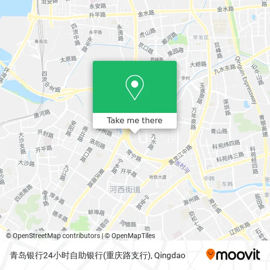 青岛银行24小时自助银行(重庆路支行) map