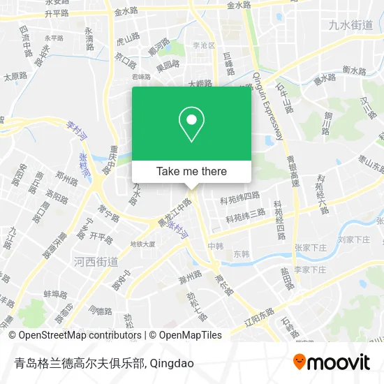 青岛格兰德高尔夫俱乐部 map