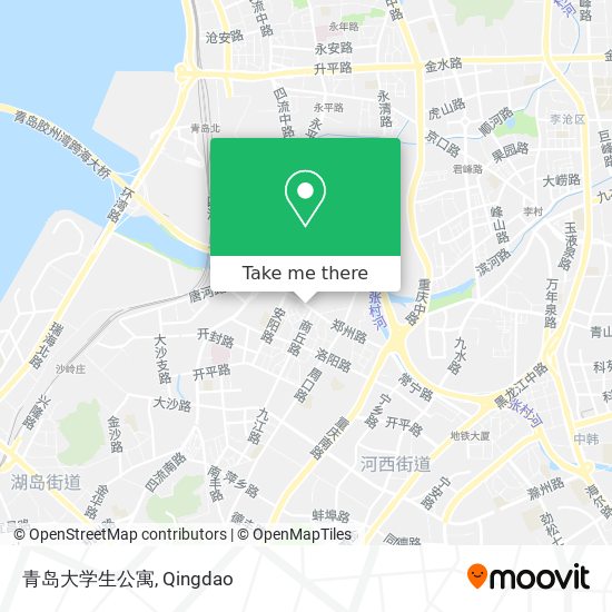 青岛大学生公寓 map