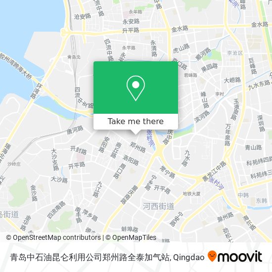 青岛中石油昆仑利用公司郑州路全泰加气站 map