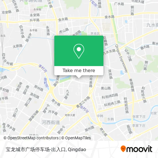 宝龙城市广场停车场-出入口 map