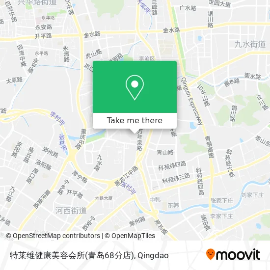 特莱维健康美容会所(青岛68分店) map