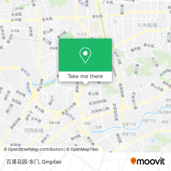 百通花园-东门 map