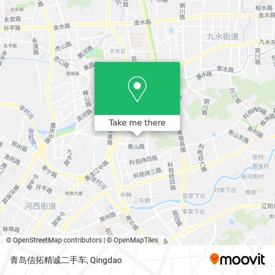 青岛信拓精诚二手车 map