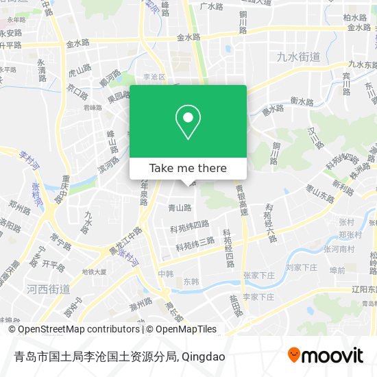 青岛市国土局李沧国土资源分局 map