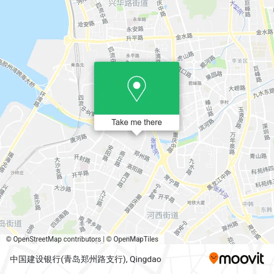 中国建设银行(青岛郑州路支行) map