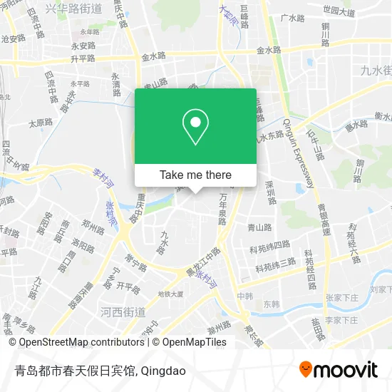 青岛都市春天假日宾馆 map