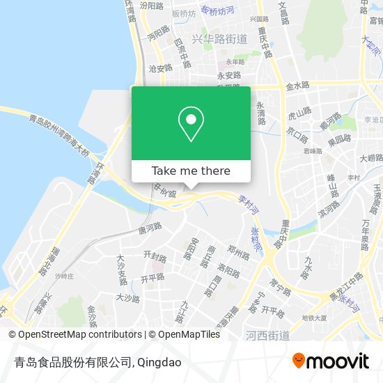 青岛食品股份有限公司 map