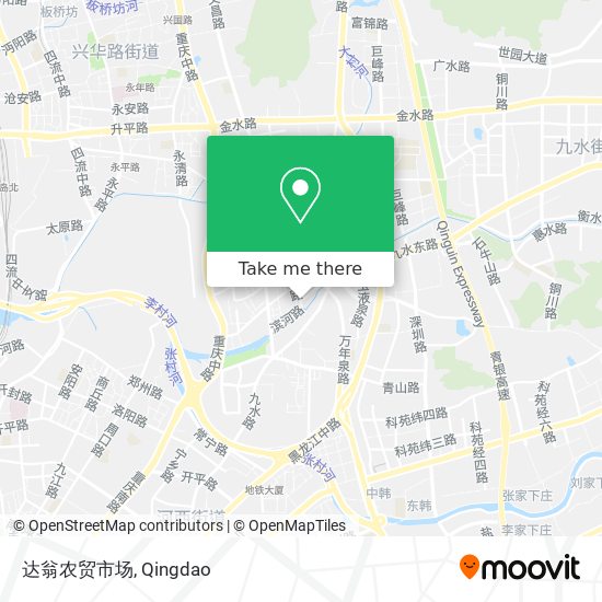 达翁农贸市场 map