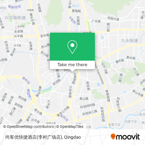 尚客优快捷酒店(李村广场店) map