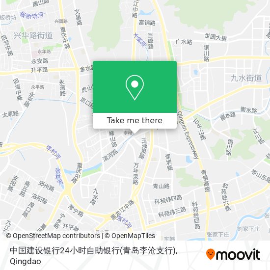 中国建设银行24小时自助银行(青岛李沧支行) map
