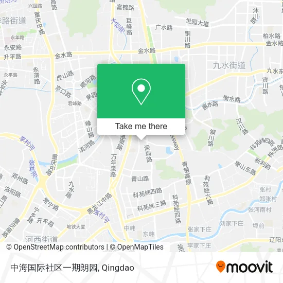 中海国际社区一期朗园 map