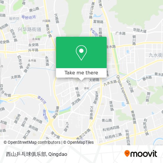 西山乒乓球俱乐部 map